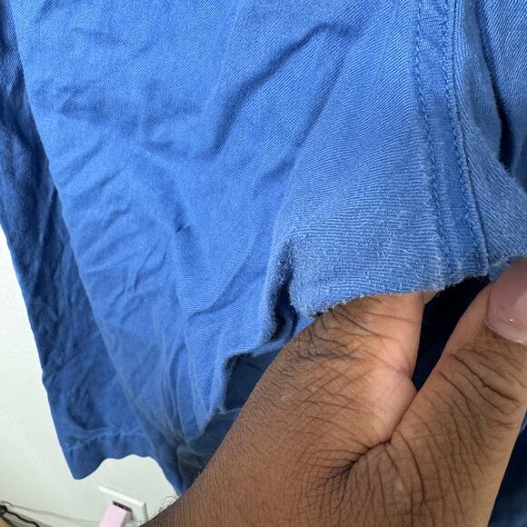 Maeve The Colette Blue Linen Blend Wide Leg Pants Women’s 18W Cropped - Picture 5 of 12